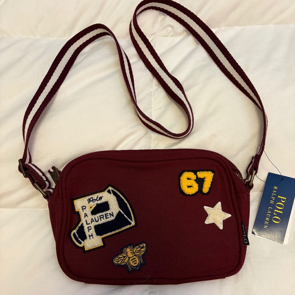 Polo Ralph Lauren Patch Canvas Varsity Crossbody